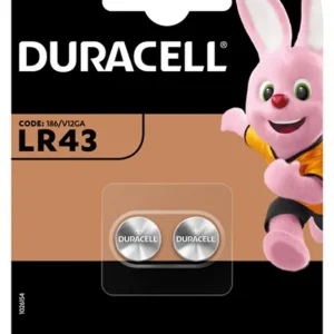 DURACELL LR43 ALKALI-MANGAAN 1,5 VOLT - BP2