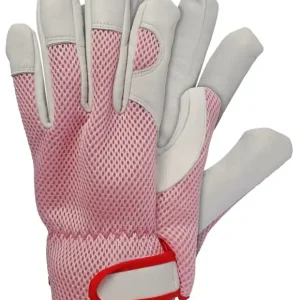 WERKHANDSCHOENEN - GEITENLEER - ROZE - MAAT L - ELASTISCH
