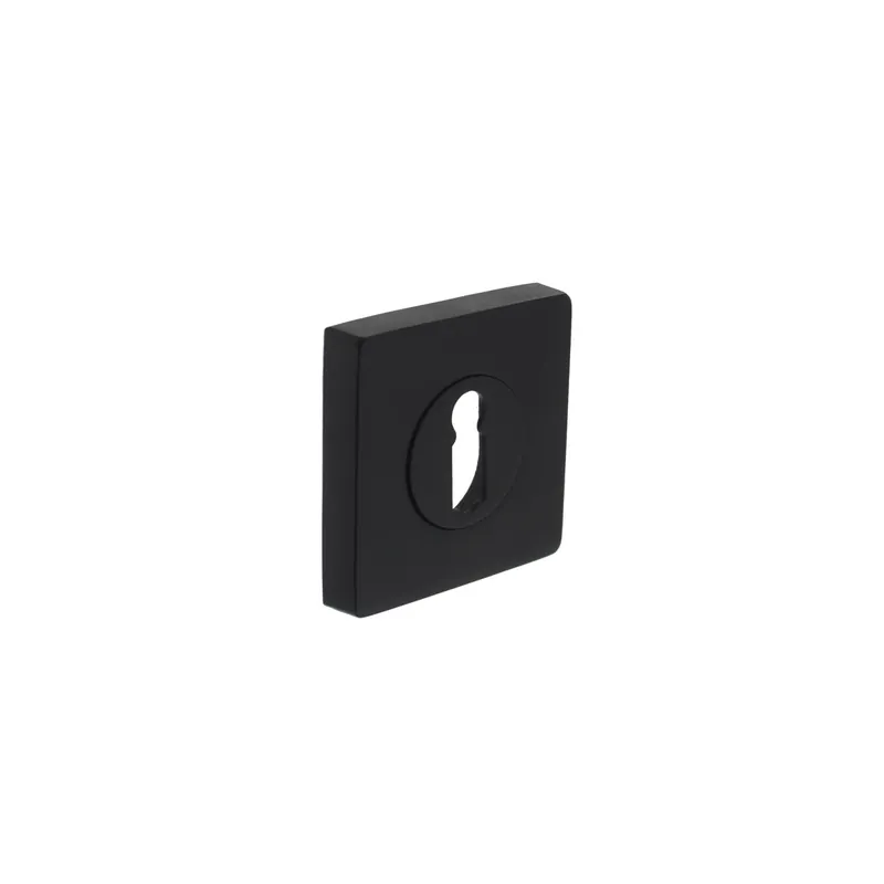 SLEUTELROZET VERDEKT 55X55X10MM MET NOKKEN ZWART