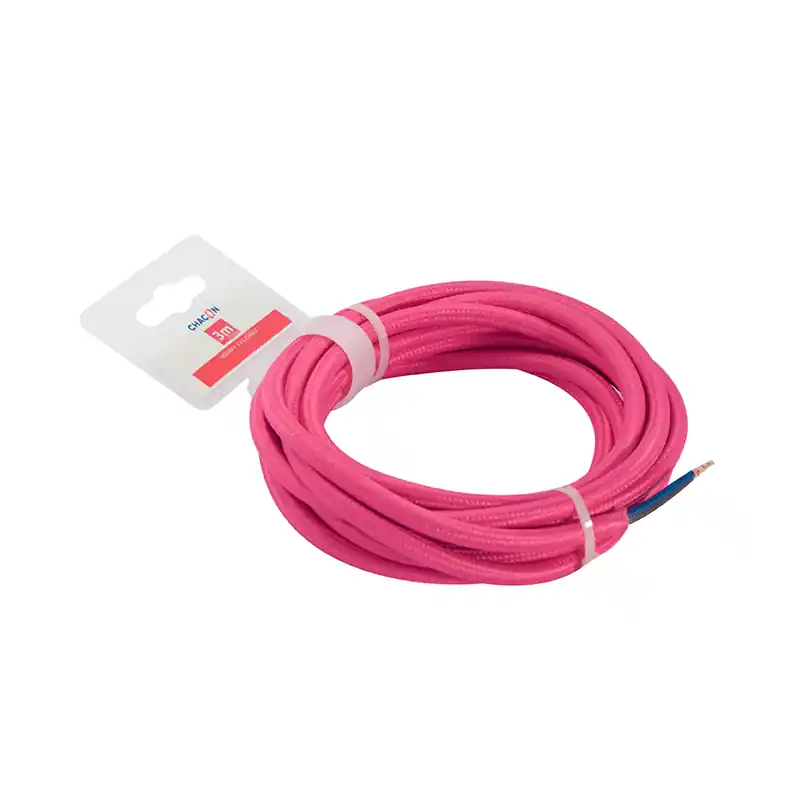 3 METER TEXTIELSNOER 2 X 0.75 ROZE