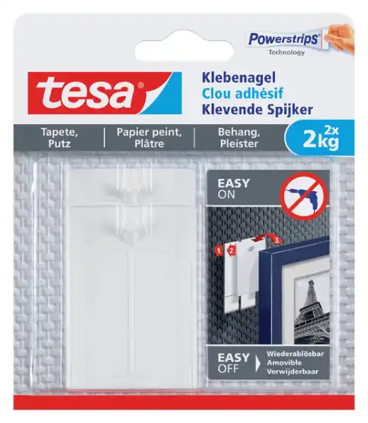 TESA® KLEVENDE SPIJKER GEVOELIGE OPPERVLAKKEN 2KG