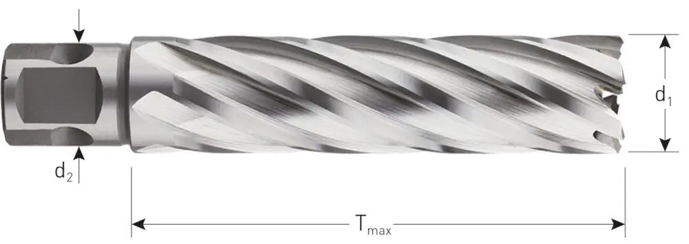 HSS-XE KERNBOOR SILVER-LINE, UNIVERSEEL 19, ø24X80