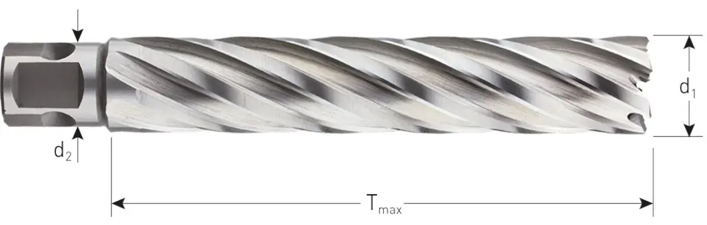 HSS-XE KERNBOOR SILVER-LINE, UNIVERSEEL 19, ø36X110
