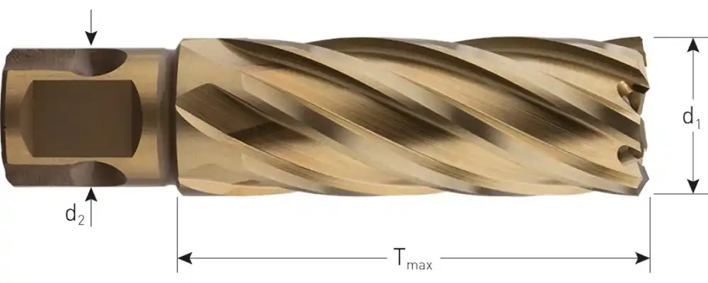 HSS-XE KERNBOOR GOLD-LINE, UNIVERSEEL 19, ø39X55
