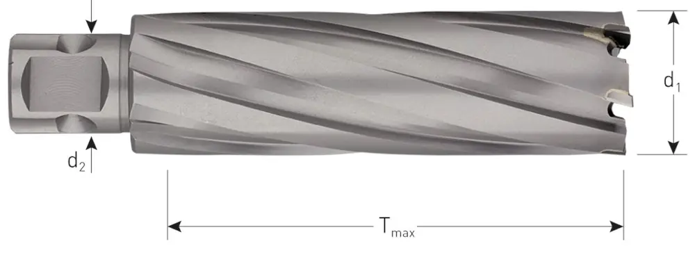 HM KERNBOOR HARD-LINE, UNIVERSEEL 19, ø35X80