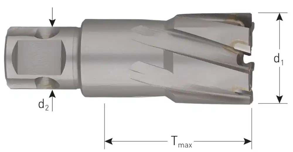 HM KERNBOOR HARD-LINE, UNIVERSEEL 19, ø58X40