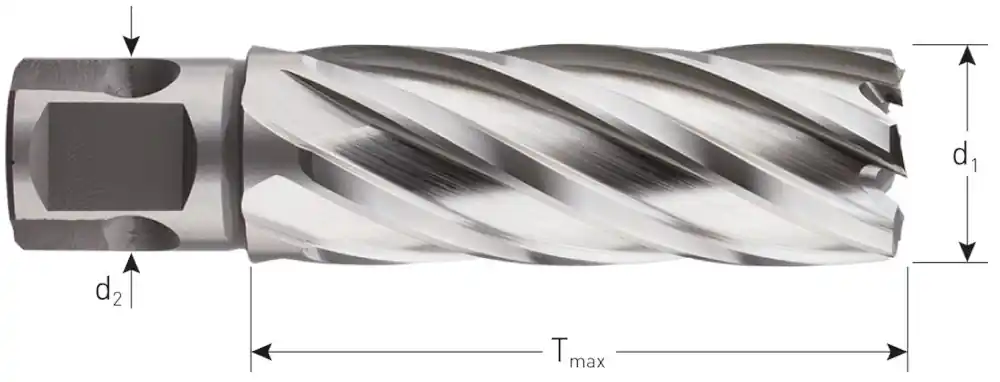 HSS-XE KERNBOOR SILVER-LINE, UNIVERSEEL 19, ø46X55