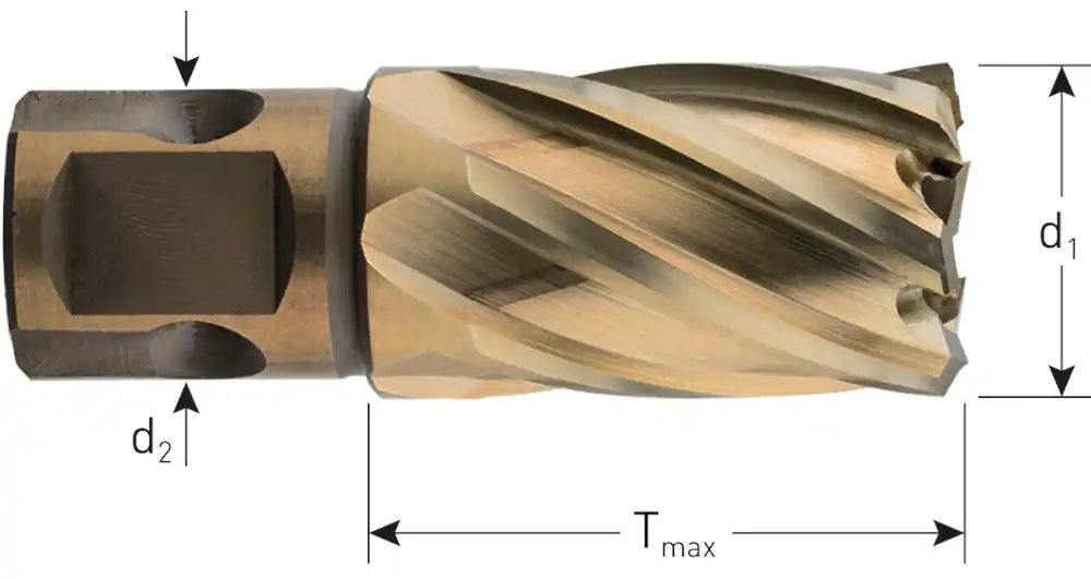 HSS-XE KERNBOOR GOLD-LINE, UNIVERSEEL 19, ø19X30