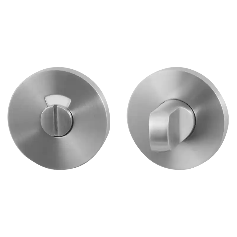 GPF0903VR RVS GEBORSTELD TOILETGARNITUUR ROND 53X6MM STIFT 8MM MET ROO