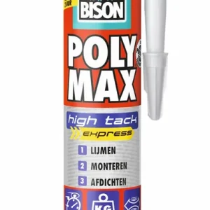 BISON POLY MAX® HIGH TACK EXPRESS TRANSPARANT KOKER 300 G NL