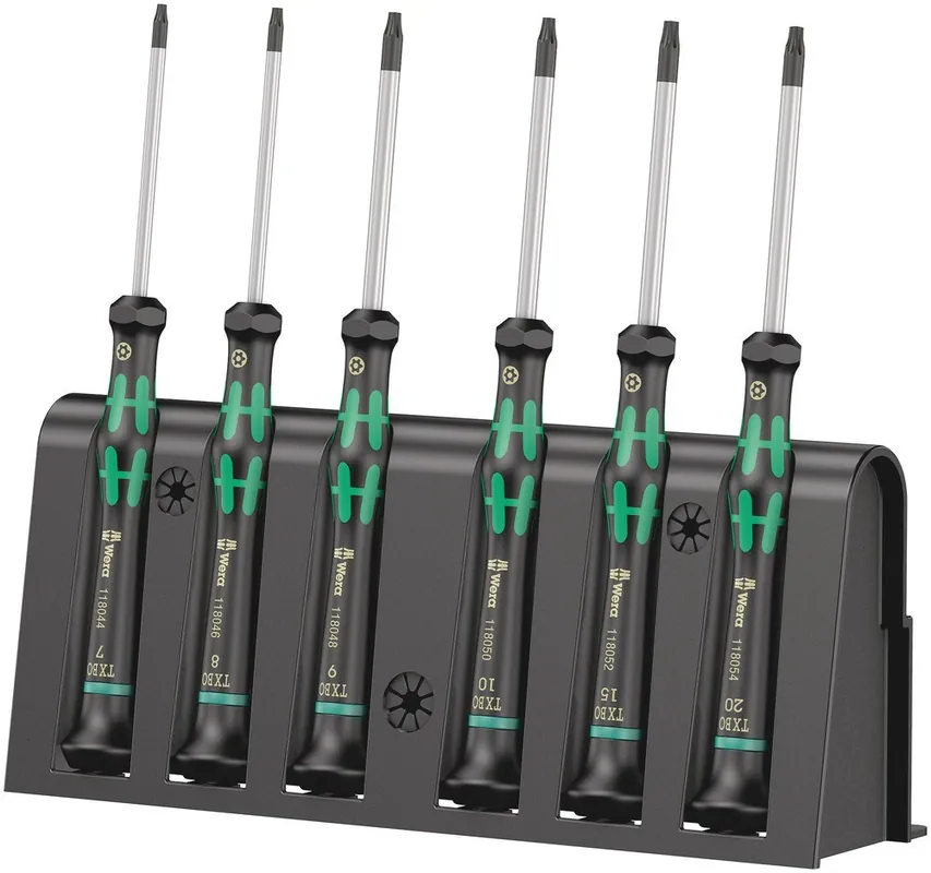 2067/6 MICRO TORX® BO SCHROEVENDRAAIERSET + HOUDER, 6-DELIG