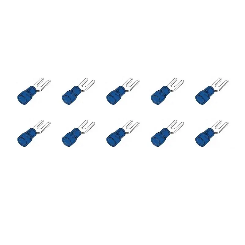 10 ST.KABELSCHOEN VORK 3MM BLAUW