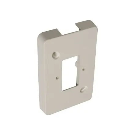 MONTAGEPLAAT MET GAT DUBBEL P25 WIT
