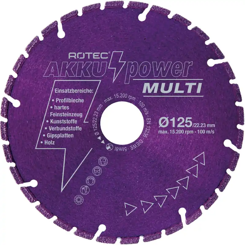 DIAMANTZAAGBLAD 'MULTI ACCU-POWER', ø75X1,8Xø10,0