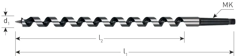 SLANGENBOOR GOLD-LINE, MK 2, ø16X155/235 AZOBE