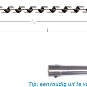 SLANGENBOOR, GOLD-LINE, ø12X780/880