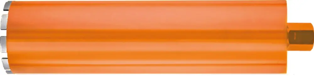 DIAMANTBOOR, ORANJE, DROOG, 1.1/4", 11 SEGM., ø122X400