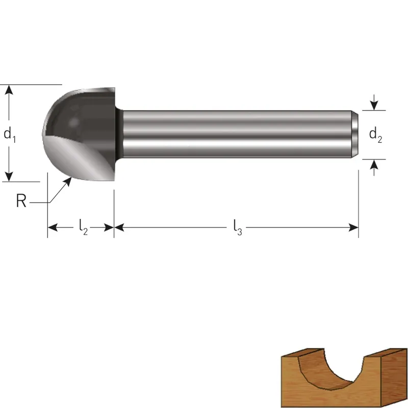 HM HOLPROFIELFREES, GOLD-LINE, ø8, D2=8