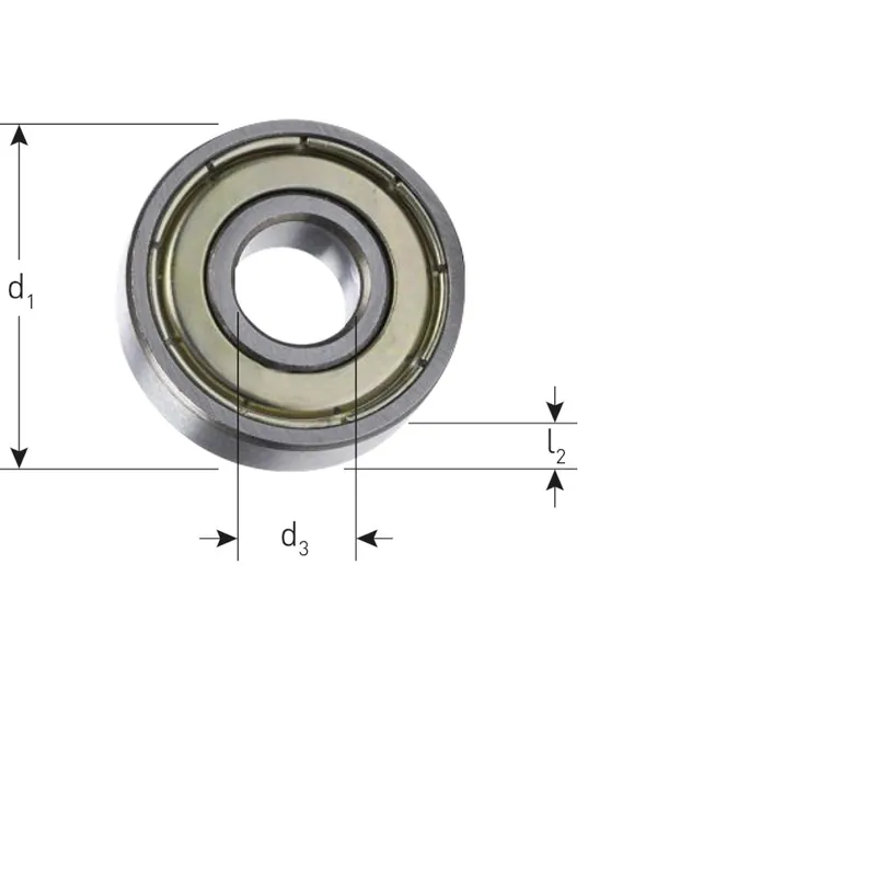 GELEIDELAGER GOLD-LINE ø9,52 X ø4,76 X 3,18