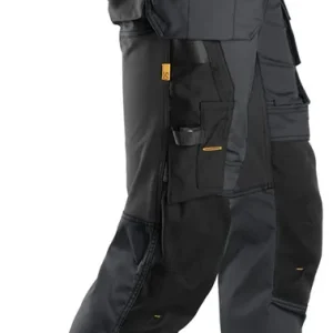 ALLROUNDWORK, STRETCH WERKBROEK MET HOLSTERZAKKEN, STAAL GRIJS - ZWART (5804), 056