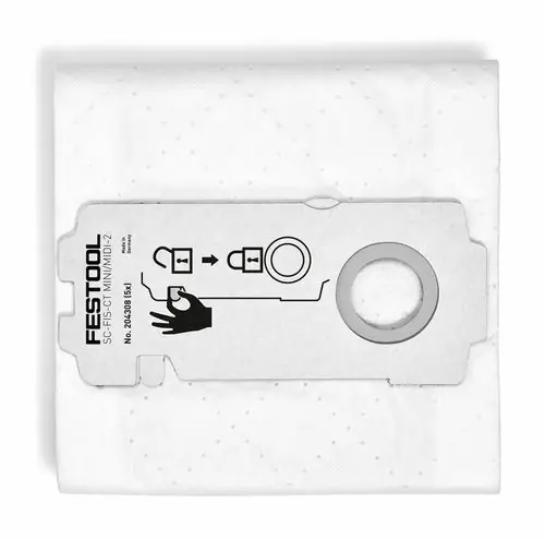 FESTOOL FILTERZAK CT MINI/MIDI 5 STUKS, 204308