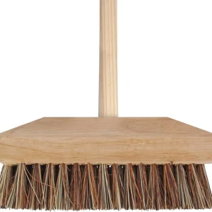 LUIWAGEN - SCHROBBEZEM - UNION - 22 CM - HOUTEN STEEL - 140 CM