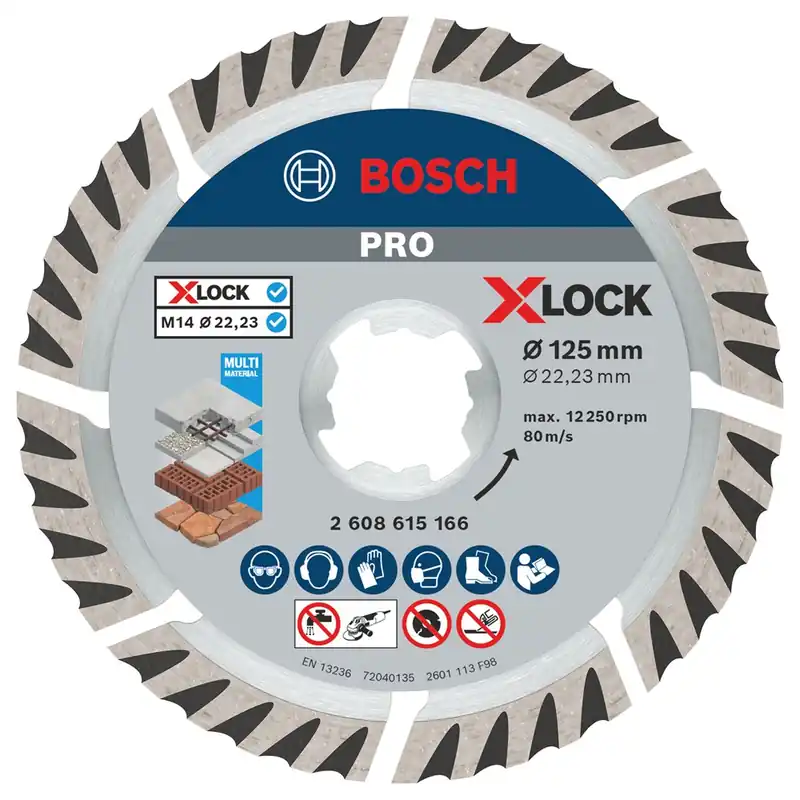 PRO DIAMANTSCHIJF MULTI MAT X-LOCK 125