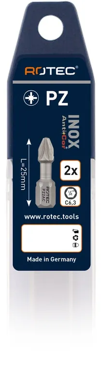 TORSIONBIT ANTI-COR RVS, C6.3, PZ 1X25