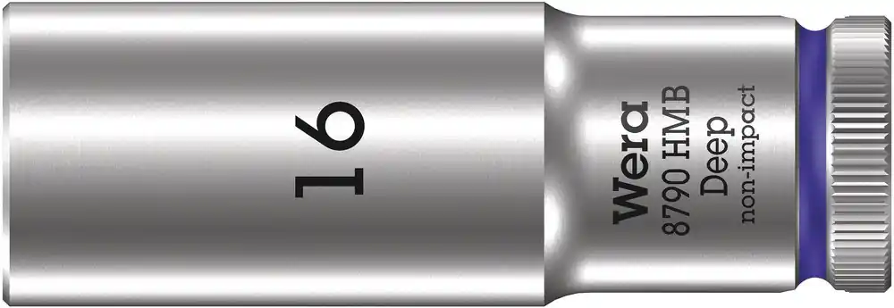 8790 HMB DEEP HAND- EN MACHINEDOP MET 3/8" AANDRIJVING, 16 X 64 MM