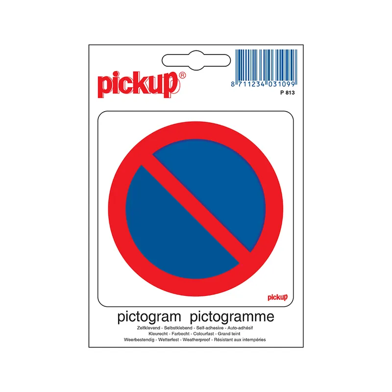 STICKER PARKEERVERBOD PICTO 100X100 MM