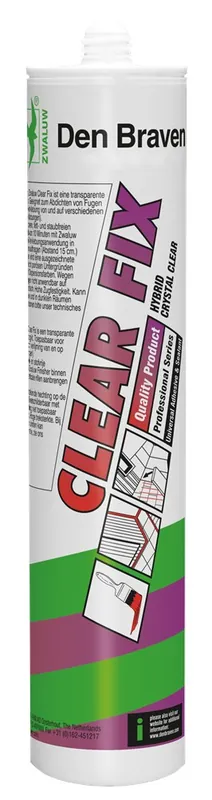 ZWALUW ZWALUW CLEARFIX, PATRONEN 290 ML/C12