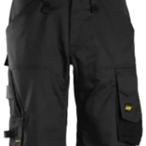 ALLROUNDWORK, STRETCH LOOSE FIT KORTE WERKBROEK, ZWART - ZWART (0404), 056