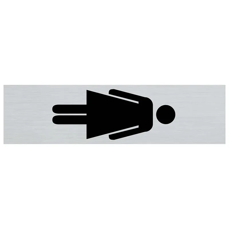BORD ALULOOK DAMES SYMBOOL PICTO 44X165 MM ZELFKLEVEND