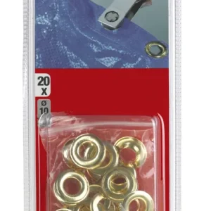 20 ZEILRINGEN MESSING 10 MM