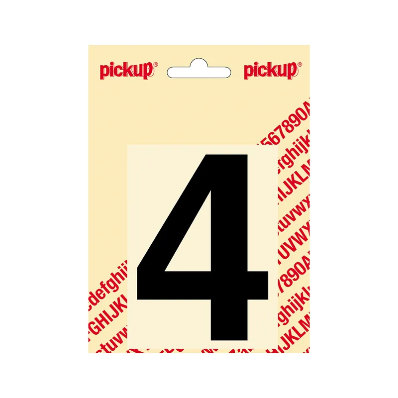 PLAKCIJFER HELVETICA 100 MM ZWART 4