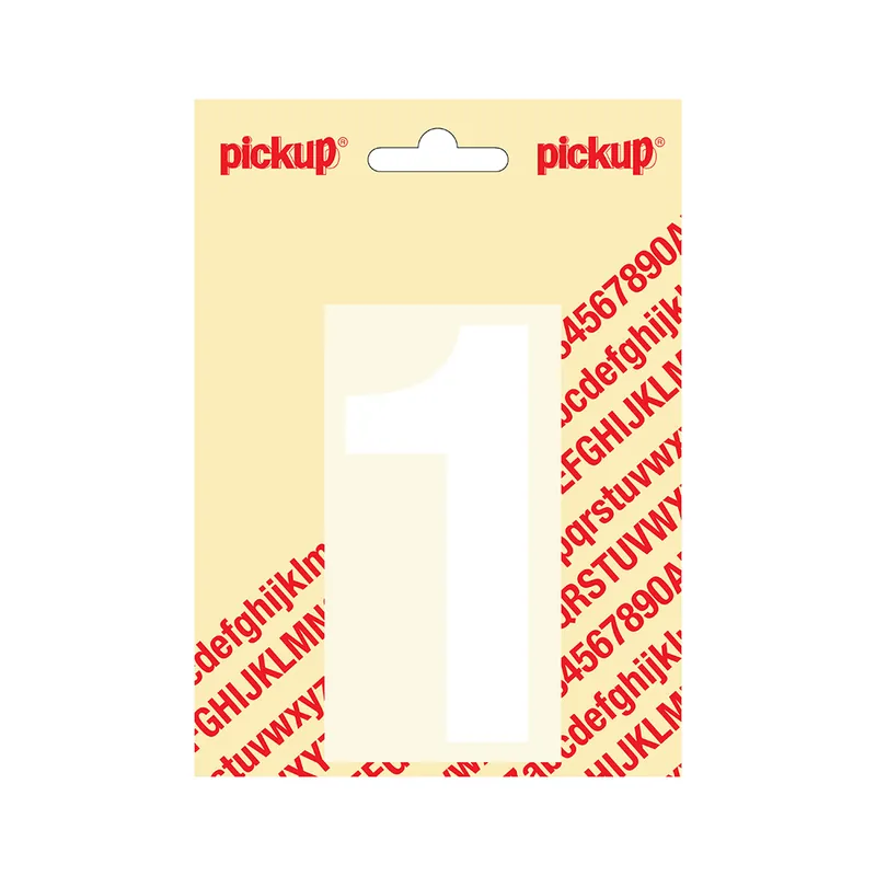 PLAKCIJFER HELVETICA 100 MM WIT 1