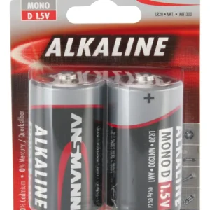 ALKALINE BATTERIJEN BIG FIVE ALKALINE BATTERIJ MONO D / LR20 2 PCS. PAPIEREN BLISTERVERPAKKING