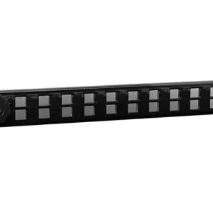 ALU SCHUIFROOSTER BOLD LINE 370X40MM ZWART