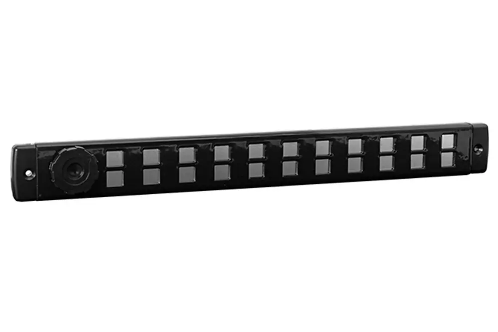 ALU SCHUIFROOSTER BOLD LINE 370X40MM ZWART
