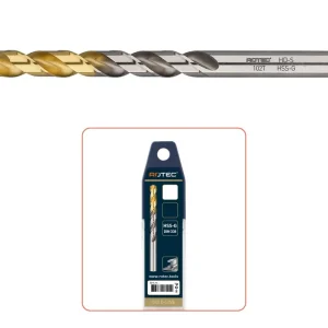 HSS-G SPIRAALBOOR, DIN 338, TYPE HD-S, TIN-TOP, ø9,3