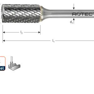 OPTI HM-STIFTFREES, MODEL B, Z6 / KRUISVERT. / ø6X18X50Xø6