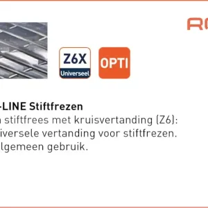OPTI HM-STIFTFREES, MODEL C, Z6 / KRUISVERT./ ø12,7X25X70Xø6