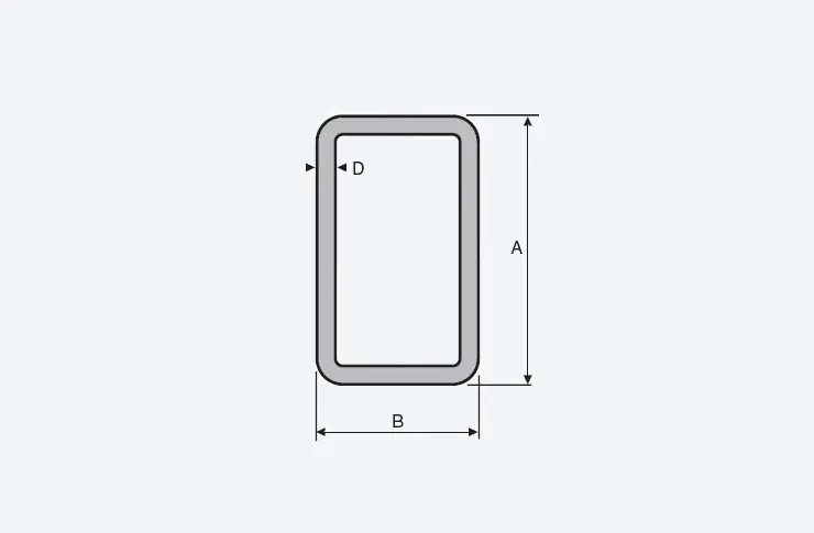 Kokerprofiel, 80x 50x3