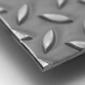 Tranenplaat staal, 2000x1000x8 mm, onbehandeld