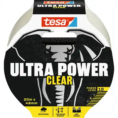 1067551 - TESA ULTRA POWER REPARATIETAPE 20 METER 48 MM TRANSPARANT