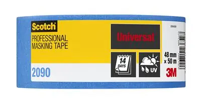 1025304 - 3M SCOTCH® AFPLAKTAPE 2090 BLAUW UV RESISTENT 50MM*50M