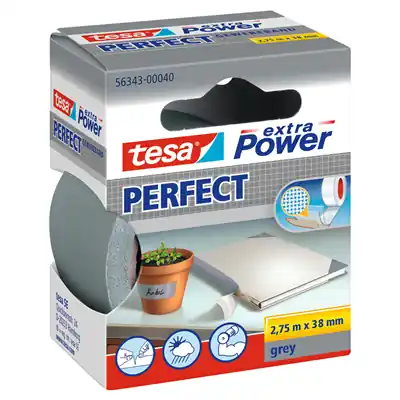 1067629 - TESA EXTRA POWER REPARATIETAPE 2,75 METER 38 MM GRIJS