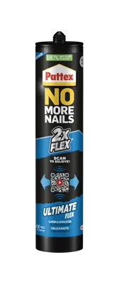 1070178 - PATTEX NO MORE NAILS ULTIMATE FLEX GRIJS 390G