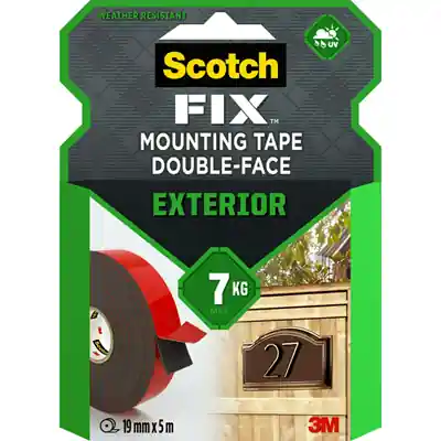 1071488 - SCOTCH-FIX EXTERIOR MOUNTING TAPE 411-1950-P 19MM X 5M