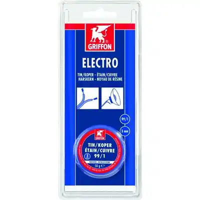 1076458 - GRIFFON ELECTRO DRAADSOLDEER TIN/KOPER 99/1, 3MM, 50G